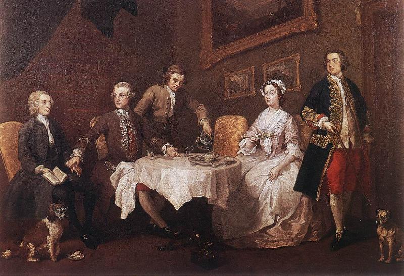 HOGARTH, William The Strode Family w Sweden oil painting art